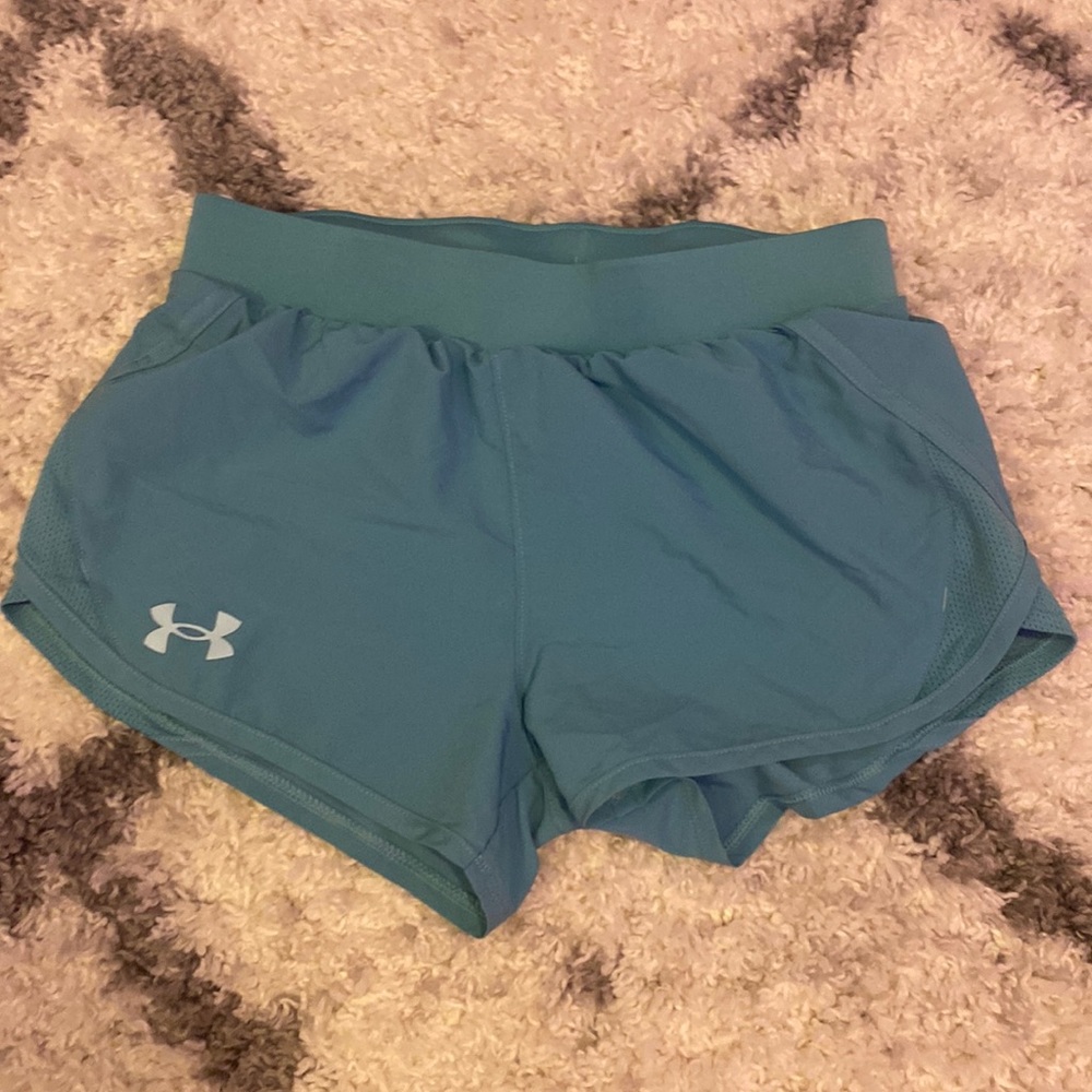 Blue shorts from under armour xs